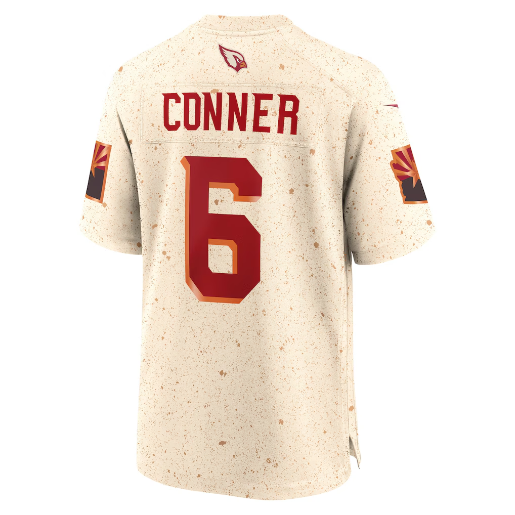 Kieara A.Cardinals #6 James Conner Natural 2025 Rivalries Collection Game Stitched Jerseys