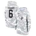 Kieara A.Cardinals #6 James Conner Player Camo Salute to Service Hoodies Stitched Jerseys