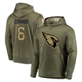 Kieara A.Cardinals #6 James Conner Player Olive Salute to Service Limited Hoodie Stitched Jerseys
