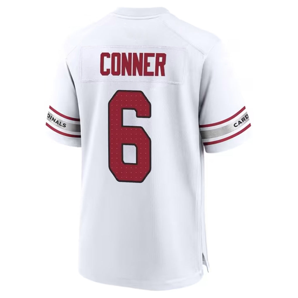 Kieara A.Cardinals #6 James Conner Player White Home Game Stitched Jerseys