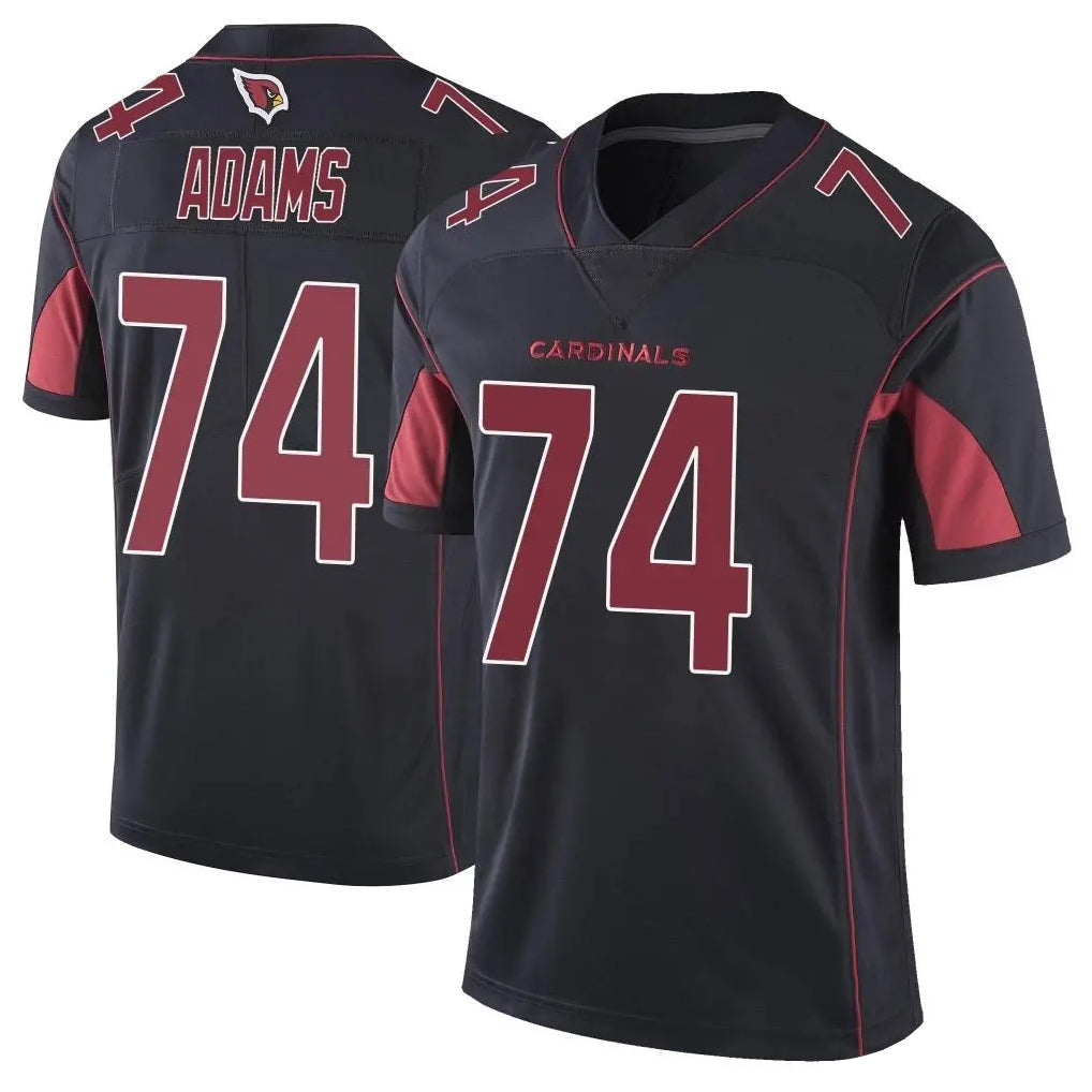Kieara A.Cardinals #74 Isaiah Adams Player Black Limited Elite Home Game Stitched Jerseys