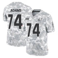 Kieara A.Cardinals #74 Isaiah Adams Player Camo Salute to Service Limited Home Stitched Jerseys
