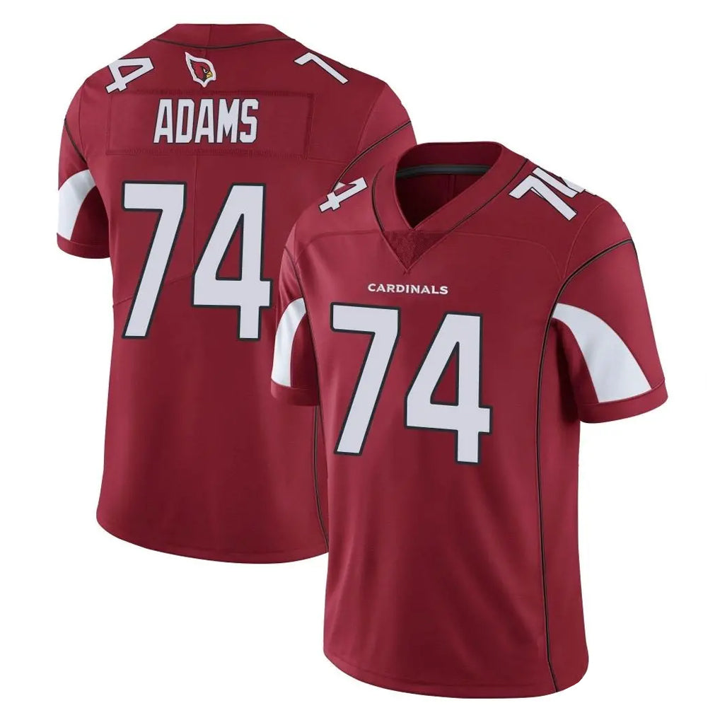 Kieara A.Cardinals #74 Isaiah Adams Player Cardinal Vapor Limited Home Game  Stitched Jerseys