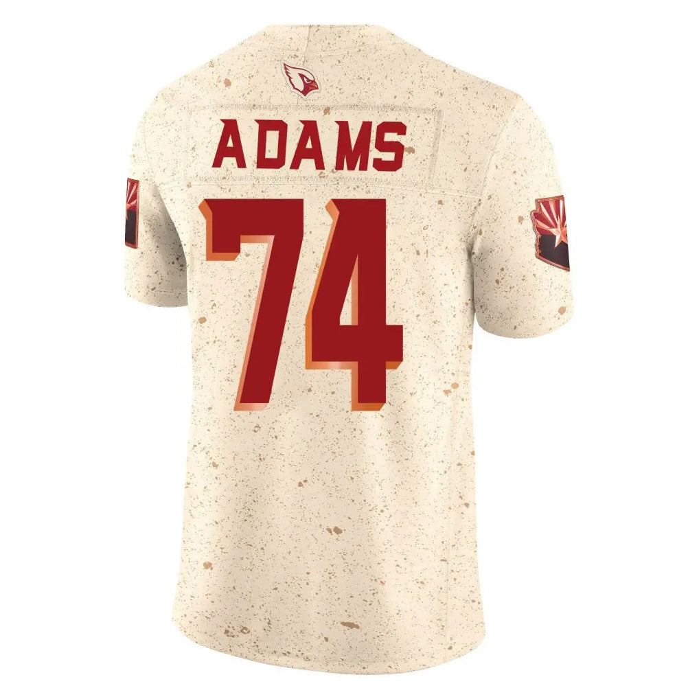 Kieara A.Cardinals #74 Isaiah Adams Player Cream Rivalries Collection Vapor Limited Home Game Stitched Jerseys