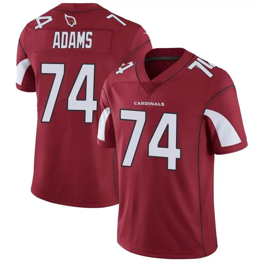 Kieara A.Cardinals #74 Isaiah Adams Player Red Game Stitched Jerseys