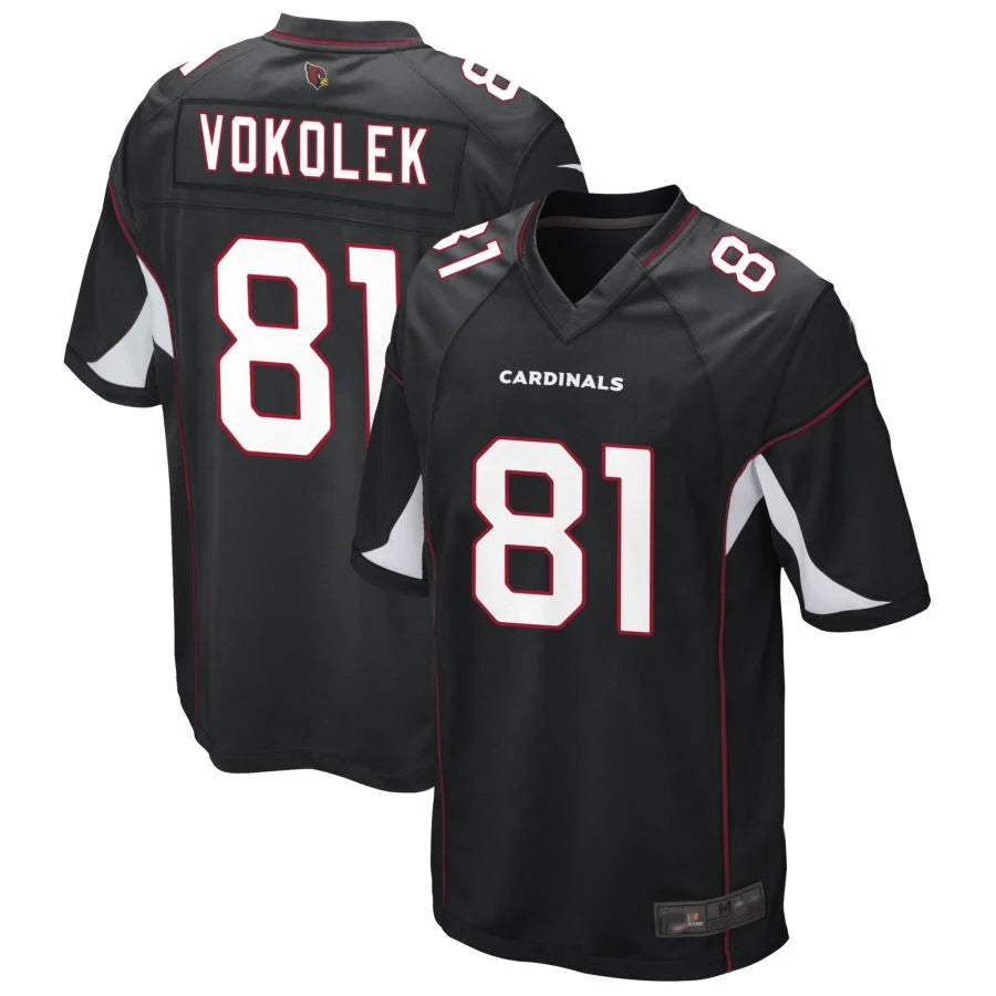 Kieara A.Cardinals #81 Travis Vokolek Player Black Game Stitched Jerseys