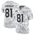 Kieara A.Cardinals #81 Travis Vokolek Player Camo Salute to Service Limited Stitched Stitched Jerseys