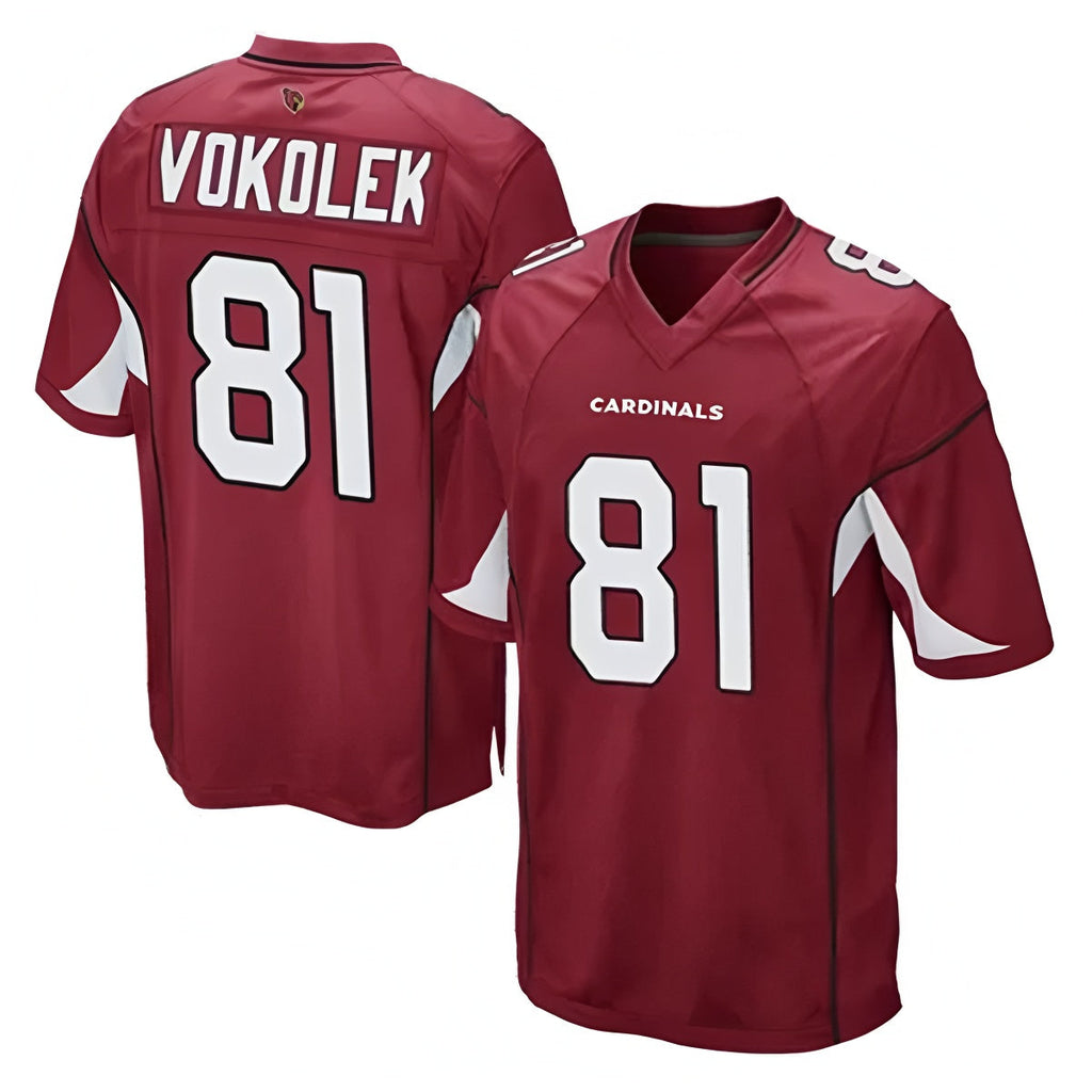 Kieara A.Cardinals #81 Travis Vokolek Player Cardinal Game Stitched Jerseys