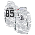 Kieara A.Cardinals #85 Trey McBride Player Camo Salute to Service Hoodies Stitched Jerseys