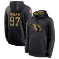 Kieara A.Cardinals #97 Walter Nolen Player Black Salute to Service Limited Hoodies Stitched Jerseys