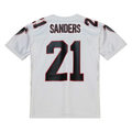 Kieara A.Falcons 1991 #21 Deion Sanders Mitchell & Ness White Authentic Throwback Retired Player Stitched Puhic Jersey