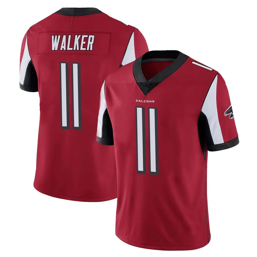 Kieara A.Falcons #11 Jalon Walker Player Red Color Vapor Untouchable Limited Home Game Stitched Jerseys