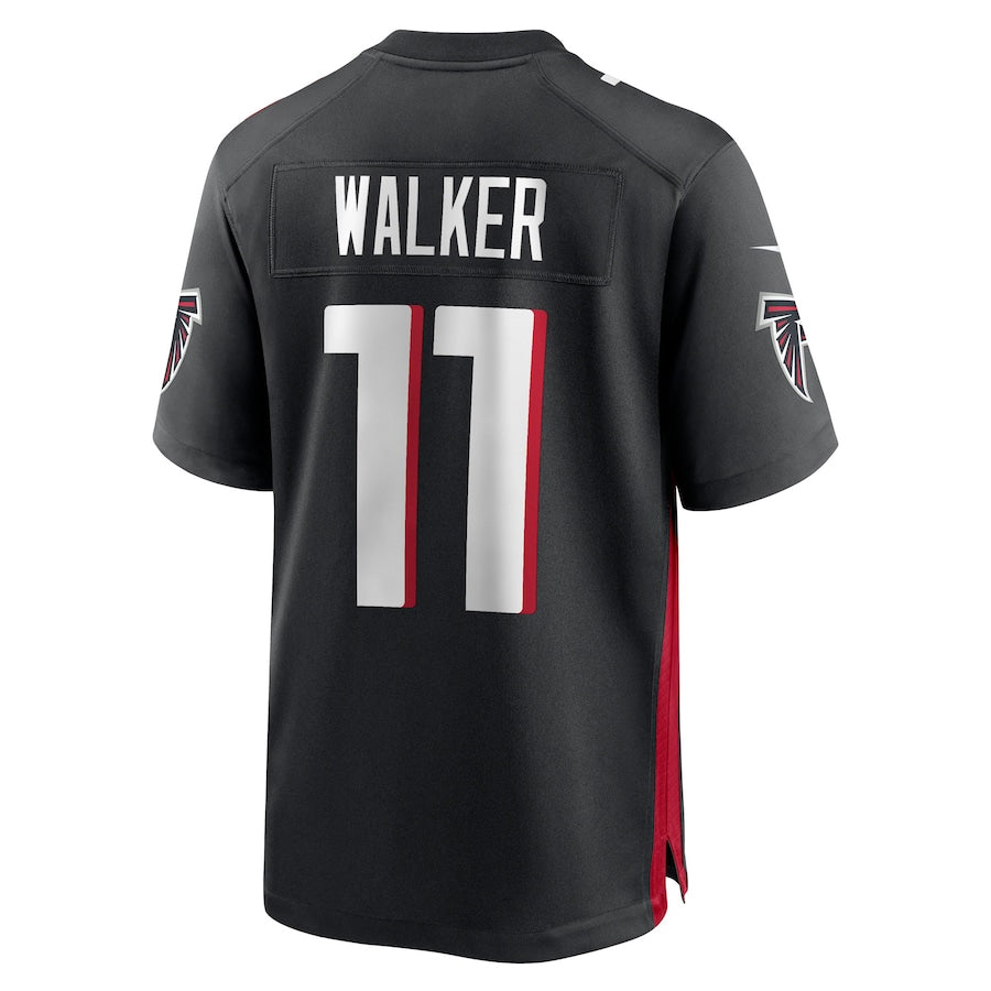 Kieara A.Falcons #11 Jalon Walker Player Black Home Game Stitched Jerseys