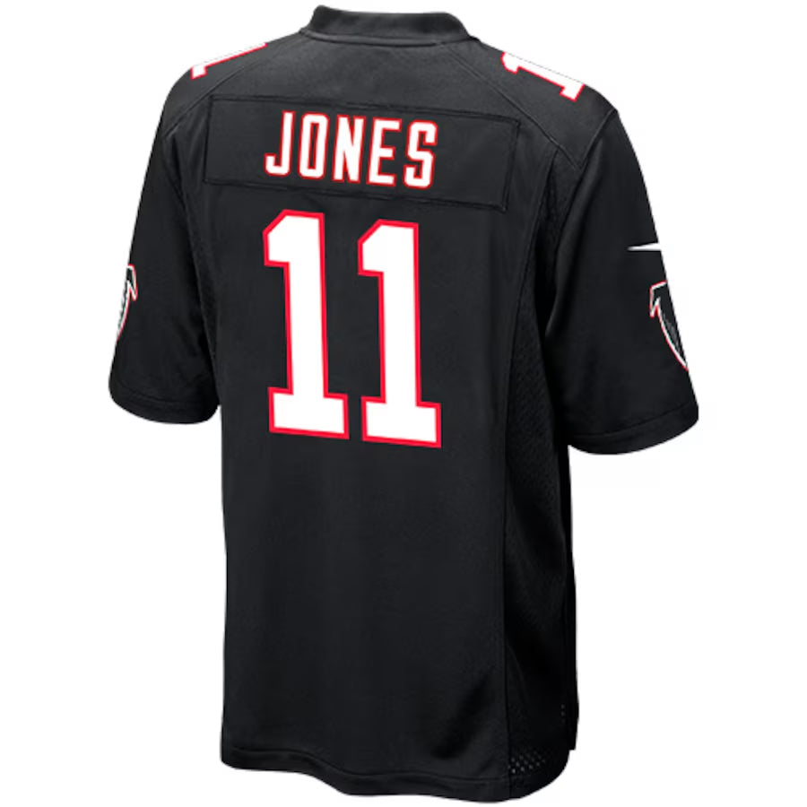 Kieara A.Falcons #11 Julio Jones Player Black Replica Game Stitched Jerseys