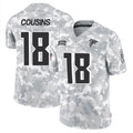 Kieara A.Falcons #18 Kirk Cousins Player Arctic Camo Salute to Service Limited Stitched Jerseys