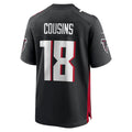 Kieara A.Falcons #18 Kirk Cousins Player Black Home Game Stitched Jerseys