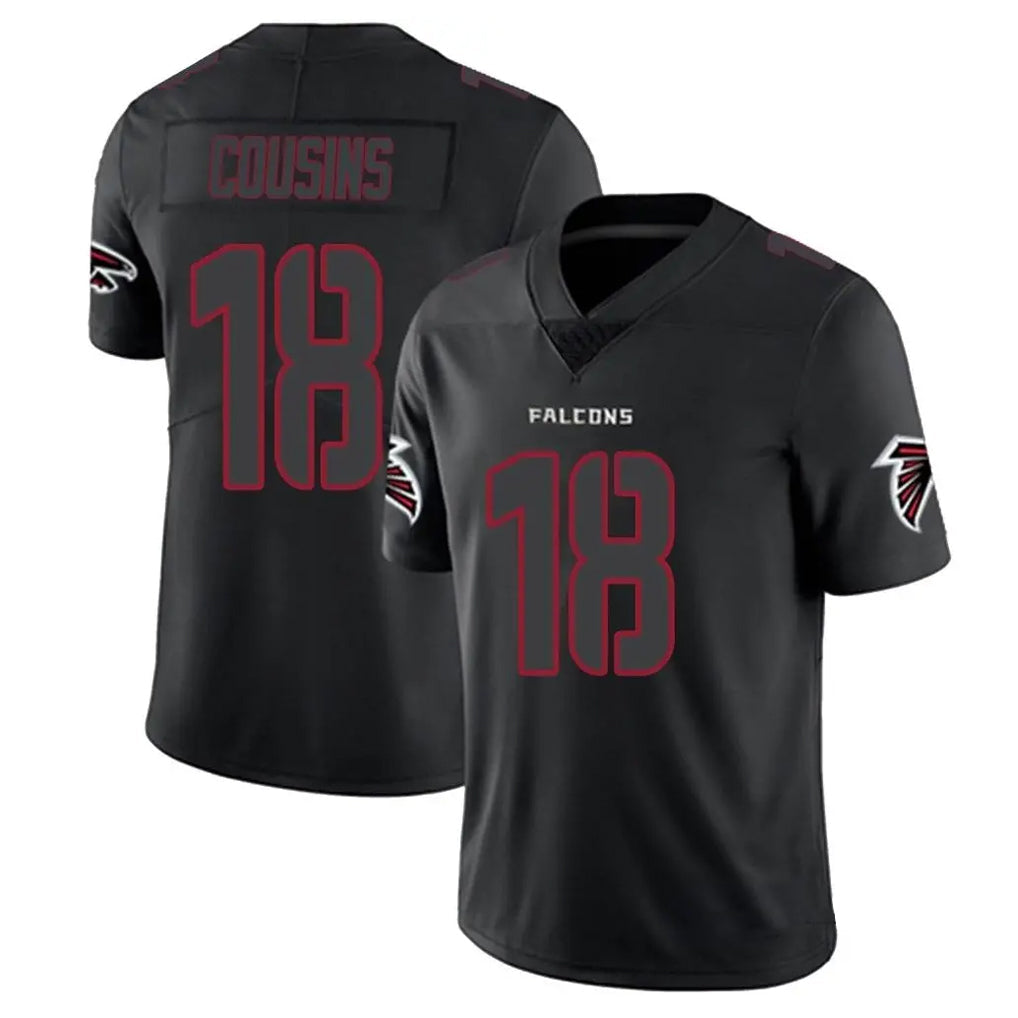 Kieara A.Falcons #18 Kirk Cousins Player Black Impact Limited Game Stitched Jerseys