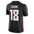 Kieara A.Falcons #18 Kirk Cousins Player Black Vapor F.U.S.E. Limited Stitched Jerseys