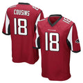 Kieara A.Falcons #18 Kirk Cousins Player Red Color Vapor Home Game Stitched Jerseys