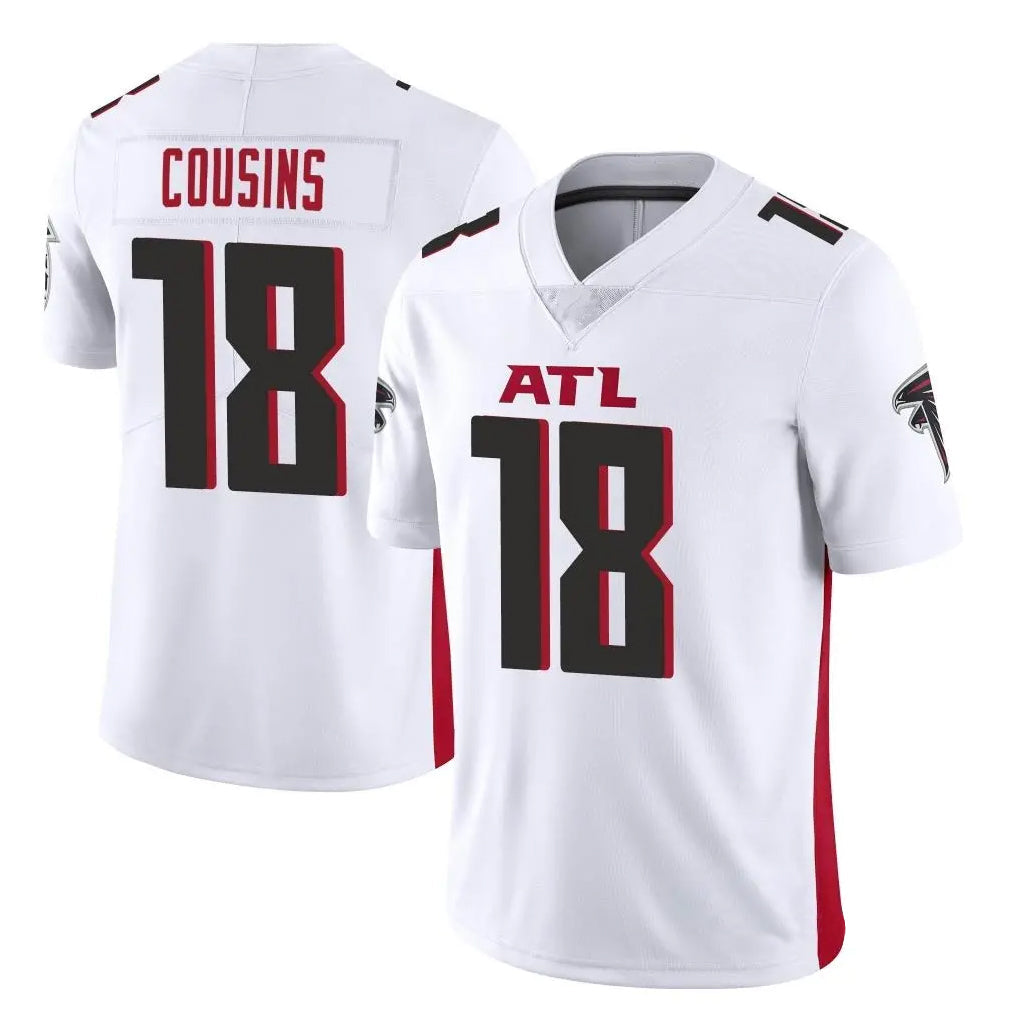 Kieara A.Falcons #18 Kirk Cousins Player White Vapor Untouchable Limited Home Game Stitched Jerseys
