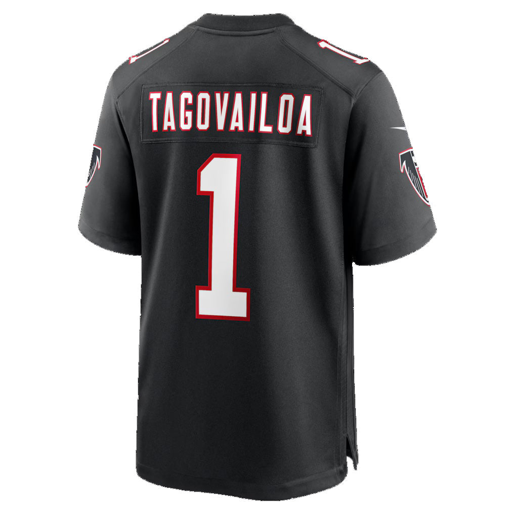 Kieara A.Falcons #1 Tua Tagovailoa Black Alternate Game Stitched Jerseys