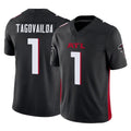 Kieara A.Falcons #1 Tua Tagovailoa Player Black Vapor F.U.S.E. Limited Home Game Stitched Jerseys
