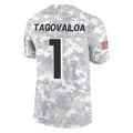 Kieara A.Falcons #1 Tua Tagovailoa Player Camo Salute to Service Limited Stitched Jerseys