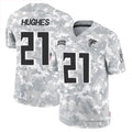 Kieara A.Falcons #21 Mike Hughes Player Arctic Camo Salute to Service Limited Stitched Jerseys