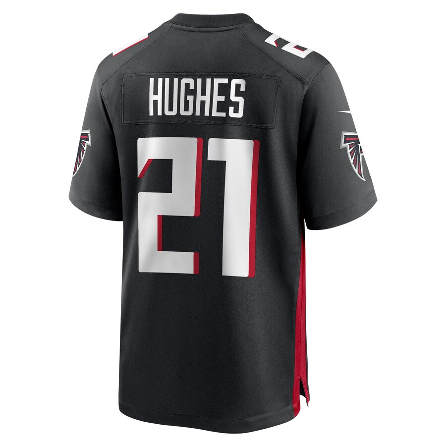 Kieara A.Falcons #21 Mike Hughes Player Black Home Game Stitched Jerseys