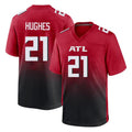Kieara A.Falcons #21 Mike Hughes Player Red Home Game Stitched Jerseys
