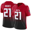 Kieara A.Falcons #21 Mike Hughes Player Red Vapor F.U.S.E. Limited Stitched Jerseys
