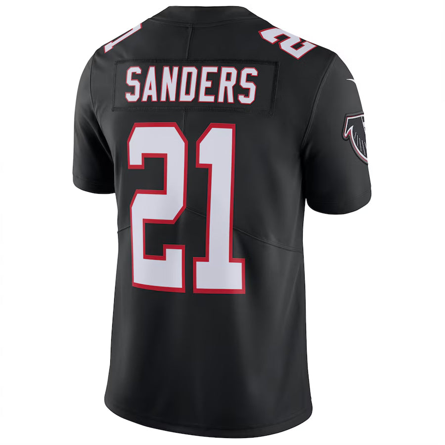 Kieara A.Falcons #21 Deion Sanders Player Black Limited Game Stitched Jerseys