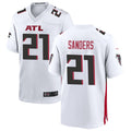 Kieara A.Falcons #21 Deion Sanders Player White Home Game Stitched Jerseys