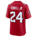 Kieara A.Falcons #24 A.J. Terrell Red Game Stitched Jerseys