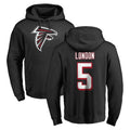 Kieara A.Falcons #5 Drake London Player Black Salute to Service Hoodies Stitched Jerseys