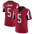 Kieara A.Falcons #5 Drake London Player Red Color Vapor Untouchable Limited Home Game Stitched Jerseys
