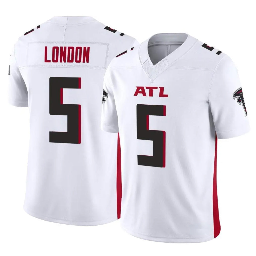 Kieara A.Falcons #5 Drake London Player White Vapor F.U.S.E. Limited Home Game Stitched Jerseys