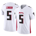 Kieara A.Falcons #5 Drake London Player White Vapor F.U.S.E. Limited Home Game Stitched Jerseys