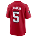 Kieara A.Falcons #5 Drake London Red Game Stitched Jerseys