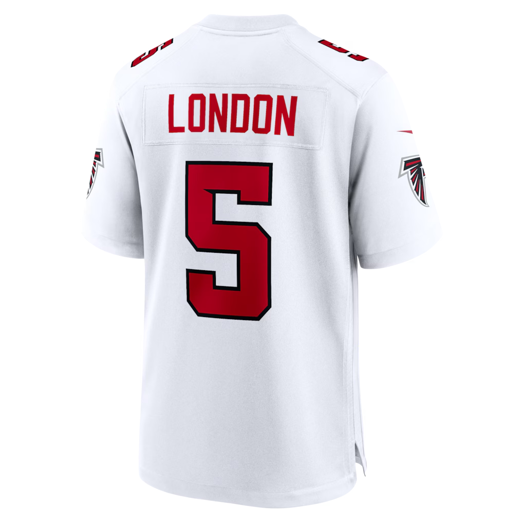 Kieara A.Falcons #5 Drake London White Game Stitched Jerseys