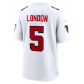 Kieara A.Falcons #5 Drake London White Game Stitched Jerseys