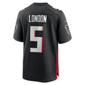 Kieara A.Falcons #5 Drake London Player Black Home Game  Stitched Jerseys