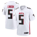 Kieara A.Falcons #5 Drake London Player White Game Stitched Jerseys