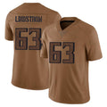 Kieara A.Falcons #63 Chris Lindstrom Player Brown Salute To Service Limited Stitched Jerseys
