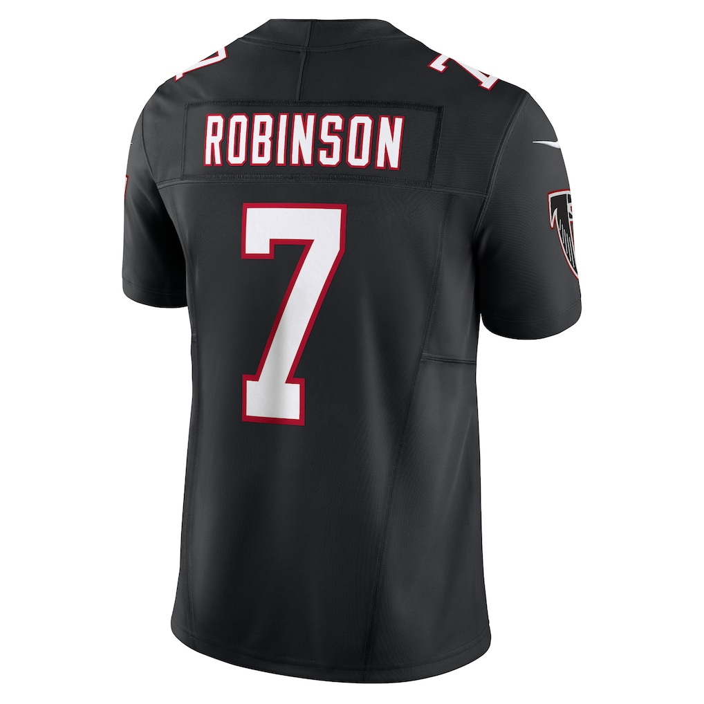 Kieara A.Falcons #7 Bijan Robinson Black Alternate Vapor F.U.S.E. Limited Stitched Jerseys