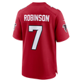 Kieara A.Falcons #7 Bijan Robinson Red Game Stitched Jerseys