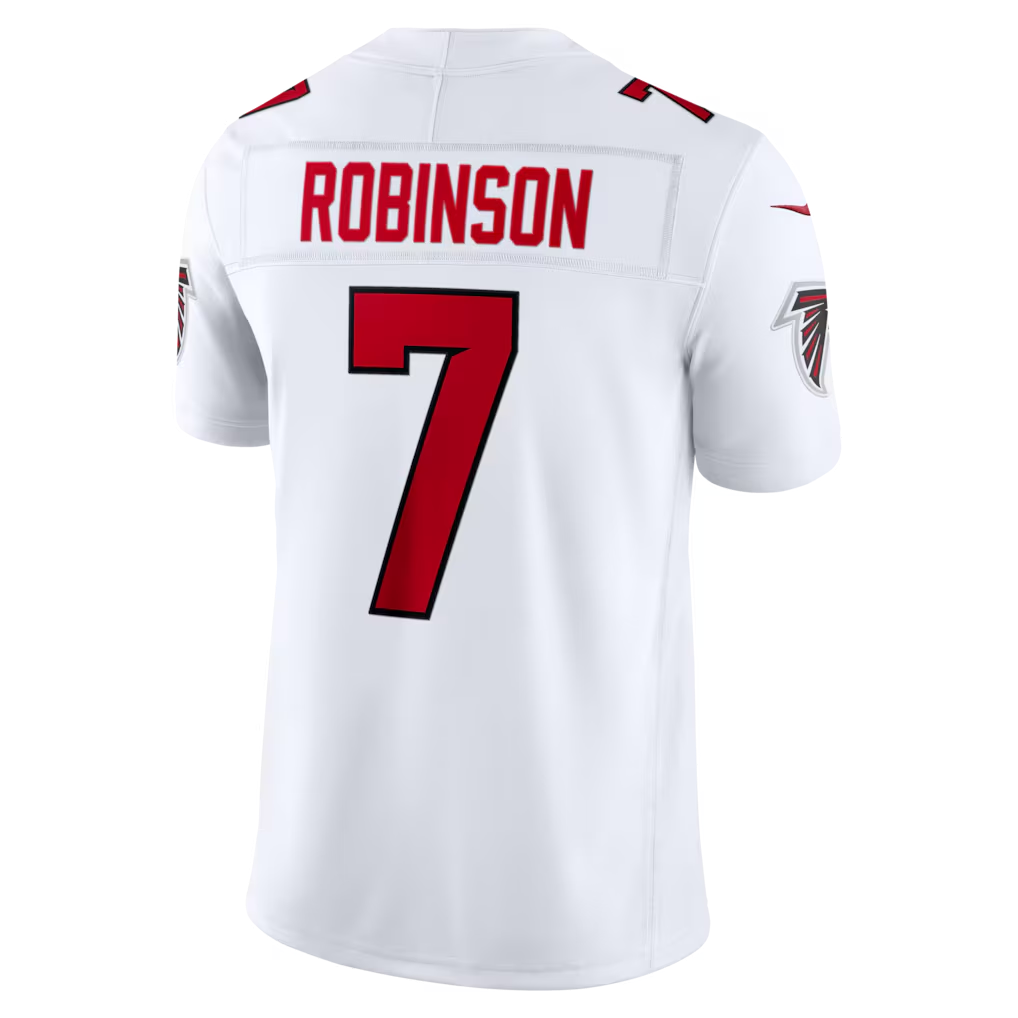 Kieara A.Falcons #7 Bijan Robinson White Vapor F.U.S.E. Stitched Limited Jerseys