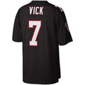 Kieara A.Falcons #7 Michael Vick Mitchell & Ness Black Legacy Replica Stitched Jerseys