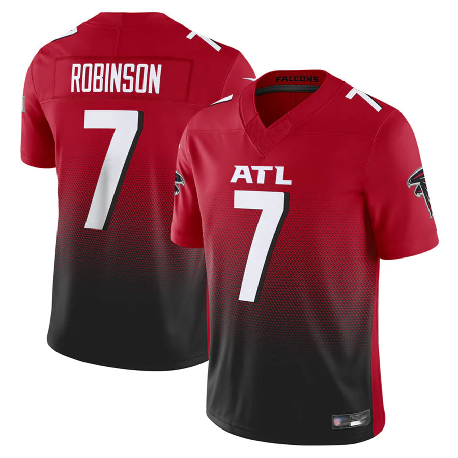 Kieara A.Falcons #7 Bijan Robinson Player Red Vapor F.U.S.E. Limited Stitched Jerseys