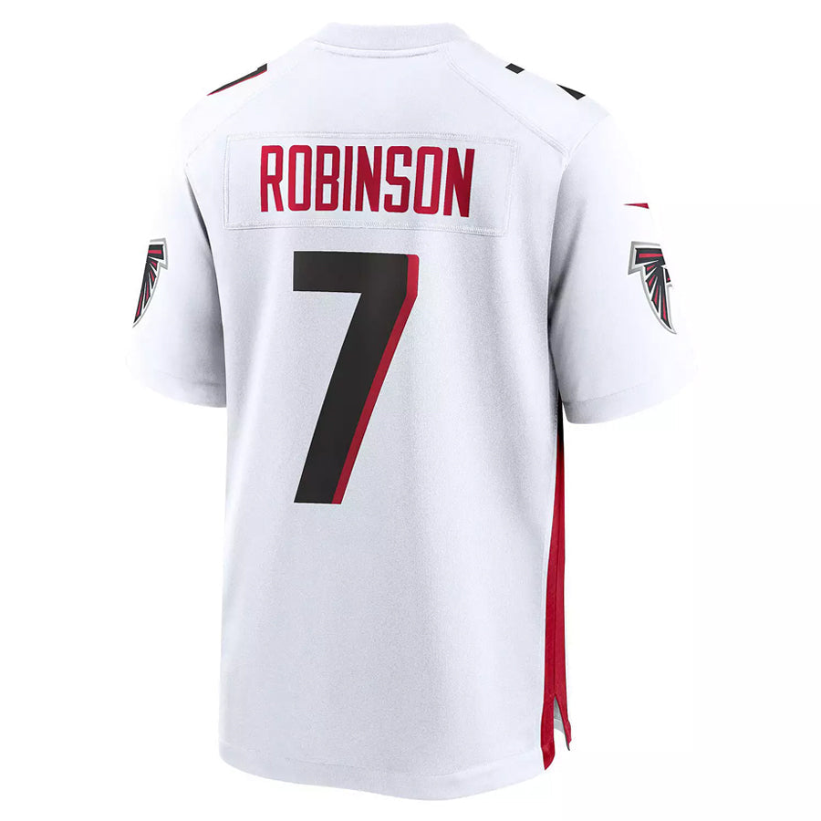 Kieara A.Falcons #7 Bijan Robinson Player White Game Home Stitched Jerseys